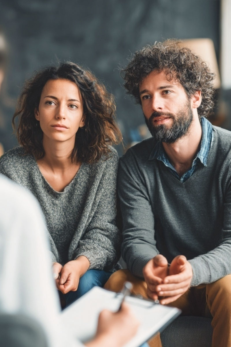 A supportive couples counselling for infertility session focusing on relationship support and building resilience.